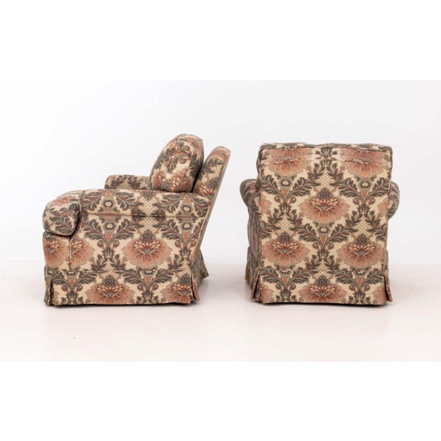 Floral Print Upholstered Easy Armchairs, Pair For Sale - Image 4 of 10