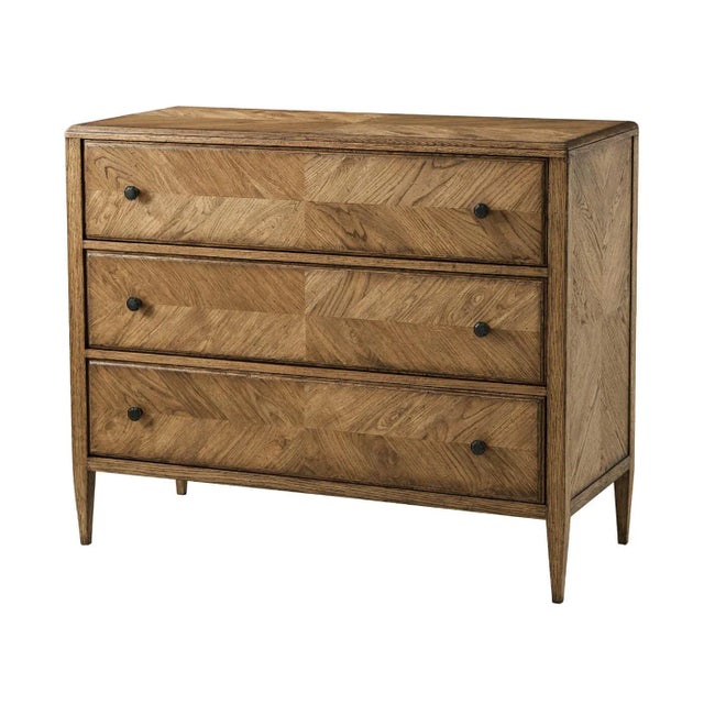 Wood Rustic Oak Chest of Drawers - Light For Sale - Image 7 of 7