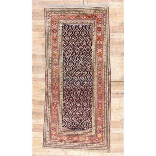 Late 19th Century Caucasian Karabakh Rug, 04'11 X 10'06 For Sale - Image 10 of 10