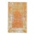 1970s Vintage Small Turkish Handmade Wool Cotton Orange 2x3 Rug For Sale