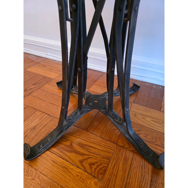 Vintage French Industrial Bistro Table & Chairs For Sale - Image 12 of 13