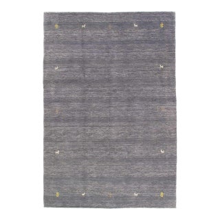 Pasargad DC Gray Color Fine Hand Knotted Gabbeh Rug For Sale