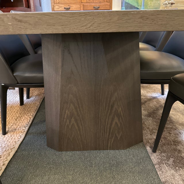 Dark Gray Arik Levy for Living Divani Wedge Dining Table + Poliform Sophie Side Dining Chairs, Set of Nine For Sale - Image 8 of 18