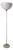 Floor Lamp in Chrome with Milk Glass Lampshade, 1970s For Sale