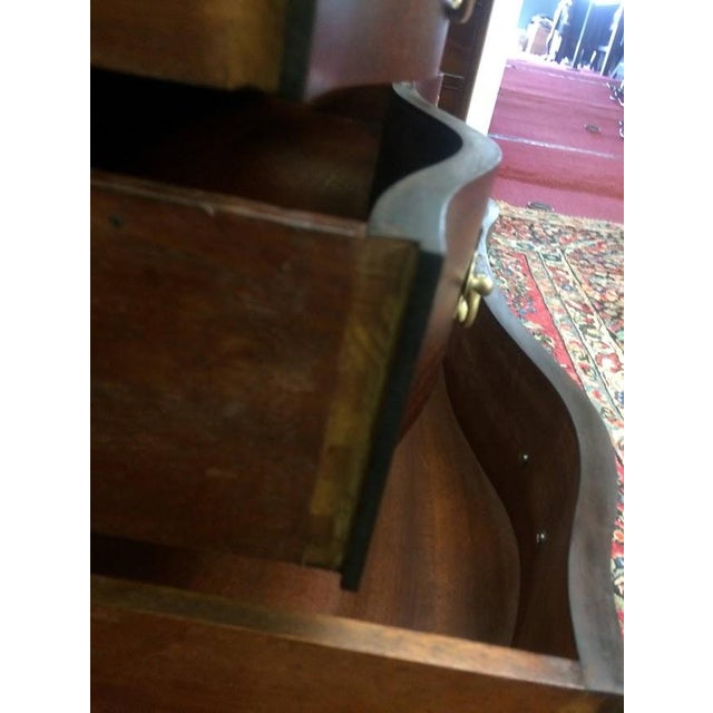 Item: Vintage Mahogany Secretary Desk. Age & Condition: Circa 1940-1950. Good, refinished. Some small divots to the desk...