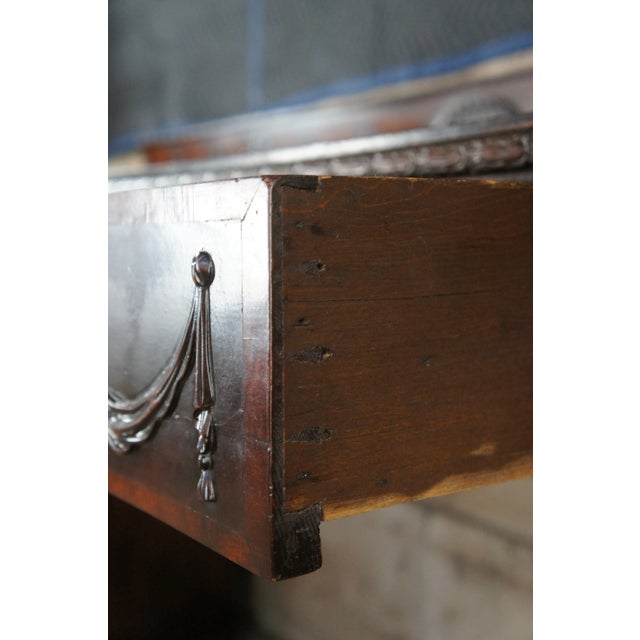 Brown 19th Century Antique English Georgian Style Neoclassical Mahogany Sideboard Buffet For Sale - Image 8 of 12