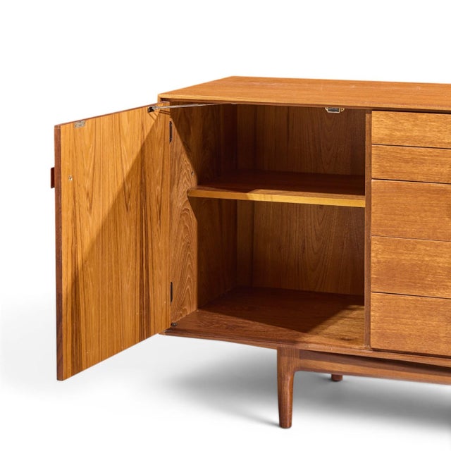 Wood Kofod Larsen for G Plan Mid Century Danish Teak Sideboard Credenza For Sale - Image 7 of 12