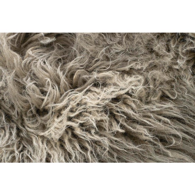 Contemporary Late 20th Century Organic Ukrainian Hand Woven Wool Blanket For Sale - Image 3 of 4