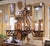 French Mid Century French Louis XV Verdigris & Gilt Wrought Iron Eight-Light Chandelier For Sale - Image 3 of 10