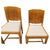 Art Deco British Oak Panel Back Side Chairs, 1930, Set of 2 For Sale - Image 4 of 9