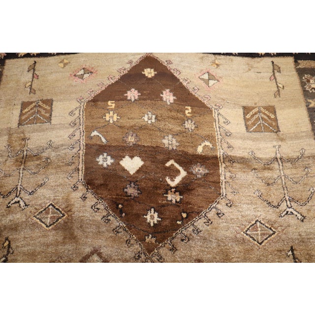 Brown Tribal Turkish Kars Rug rug no.j2676 For Sale - Image 11 of 11
