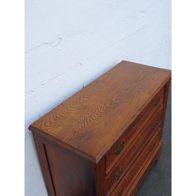 Victorian Late 1800s Solid Oak Dresser 6886 For Sale - Image 10 of 16