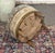 Beige Art Deco Pouf in Beige Fabric, 1930s For Sale - Image 8 of 10