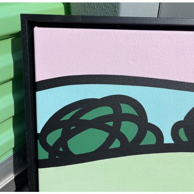 Kevin T. Kelly, 1960-, "Archetypal Landscape" XIII Neo Pop Acrylic on Canvas