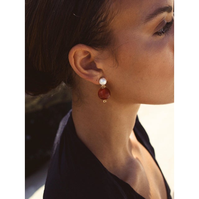 Contemporary At Dusk Earrings, a Pair For Sale - Image 3 of 5