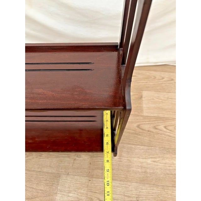Antique Mahogany Plate Shelf Small Book Display Free Standing or Wall Mount For Sale - Image 9 of 10