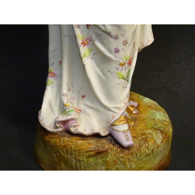Biscuit Porcelain Figure of Lady, Sitzendorf, 1800s For Sale - Image 18 of 18