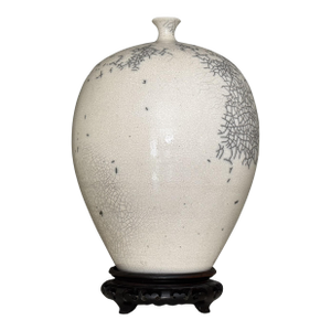 Nancee Meeker Ceramic Studio Art Raku Vase