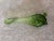 Vintage MCM L E Smith Diamond Butt 3 Wheel Green Swung Tall Vase For Sale - Image 4 of 10