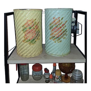 1950s Set of 2, Harvey Waste Baskets For Sale