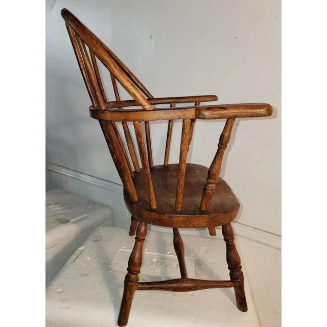 19th Century 19thc Windsor Childs Chair For Sale - Image 5 of 8