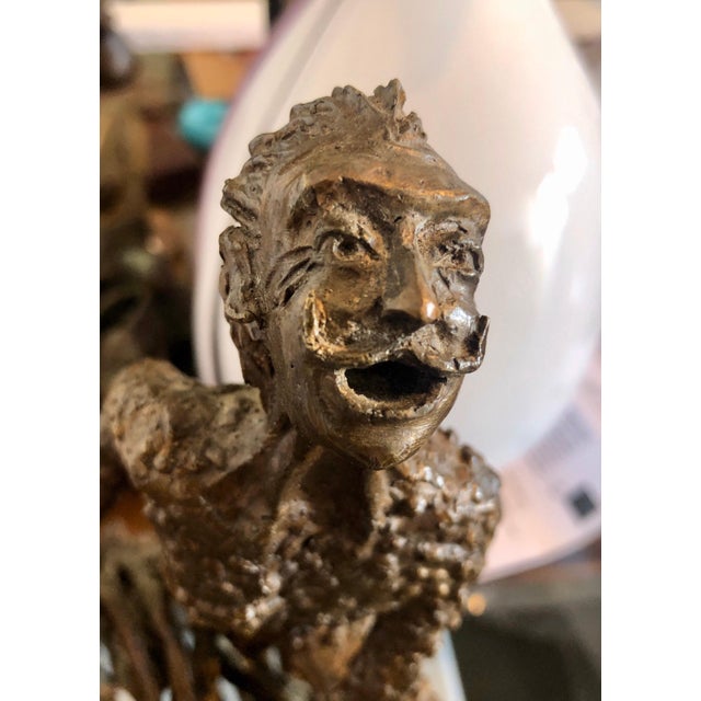 Carlos Aguilar y Linares, Large Salvador Dali Surrealist Bronze Portrait Sculpture Mexican Master Aguilar For Sale - Image 9 of 9