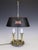 Antique French Brass Two-Light Bouillotte Lamp with Tôle Shade, 1850 For Sale - Image 3 of 18