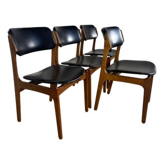 Vintage Rosewood Chairs by Erik Buch, 1960s, Set of 4 For Sale