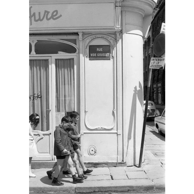 Maurice Bonnel At the corner of rue Vide Gousset and rue d'Aboukir, Paris 1950 Warmtone barium silver photograph on Ilford...