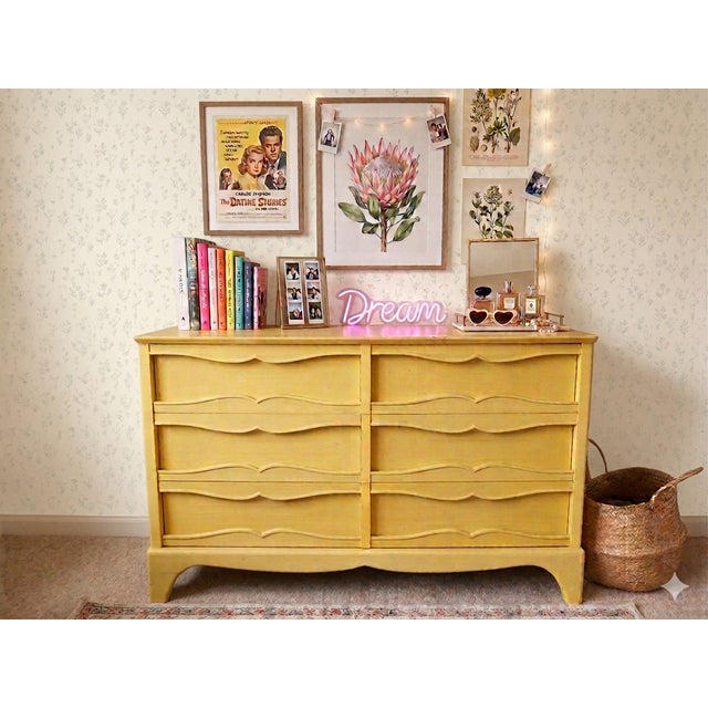 Mid-Century Modern Yellow Lane Lowboy Dresser For Sale - Image 12 of 12