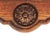 English Carved Wood Upholstered Ottoman For Sale - Image 4 of 6
