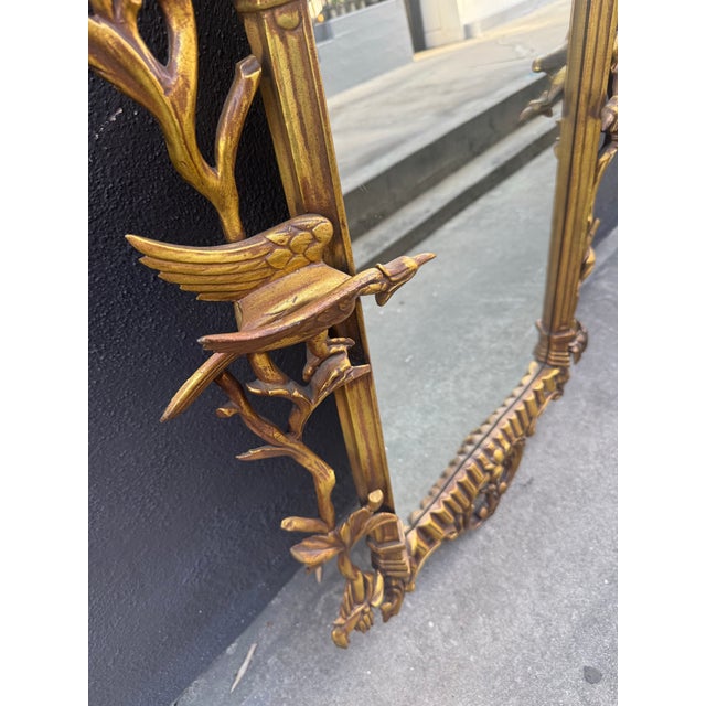 Victorian Iron Sculptural Gilded Mirror For Sale In Los Angeles - Image 6 of 12