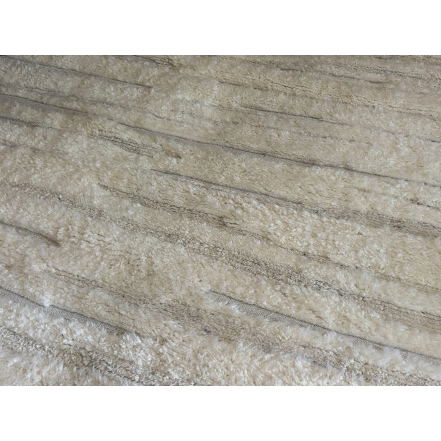 Textile Rh Eli Wool Rug – 12' × 15' Natural | Hand-Knotted New Zealand Wool | Moroccan-Inspired Contemporary Design For Sale - Image 7 of 18