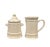 Farmhouse Pfaltzgraff Heritage White Ironstone Lidded Sugar and Creamer Set For Sale - Image 3 of 6