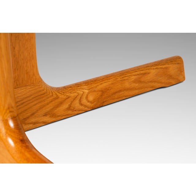 Mid-Century Danish Modern Petite Pedestal Coffee Table in White Oak by Dyrlund, Denmark, C. 1960s For Sale - Image 14 of 18