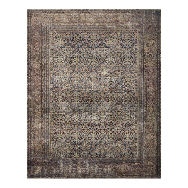Amber Lewis x Loloi Morgan Denim / Multi 2' x 3'-6" Accent Rug For Sale