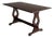 Antique English Country Oak Trestle Dining Table For Sale