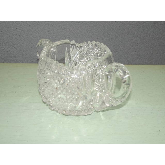 Vintage American Brilliant Heavy Cut Glass Sugar Bowl For Sale In Los Angeles - Image 6 of 10