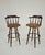 1970s Vintage Italian Pizzetti Roma Wooden Stools, 1970s, Set of 2 For Sale - Image 5 of 17