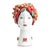Ceramic Head Vase Sculpture with Peppers, Ceramiche D'arte Dolfi For Sale - Image 7 of 12