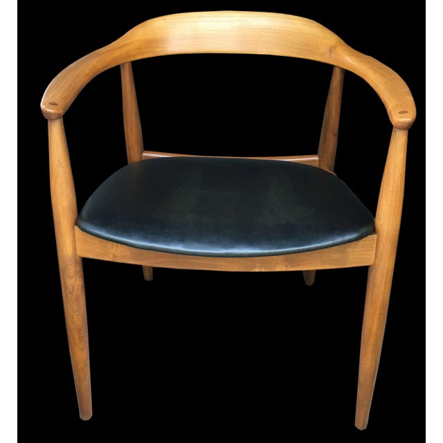 Niels Eilersen Danish Elm Armchair by Illum Wikkelsø for Niels Eilersen, 1960s For Sale - Image 4 of 4