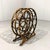 Wood Round Rattan Wine Bottle Rack, 1970s For Sale - Image 7 of 10