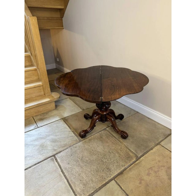Antique Victorian Rosewood Tea Table, 1860 For Sale - Image 11 of 13