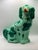 Contemporary Vintage Staffordshire Dog Pair in Turquoise Glaze – Hand-Painted Papier-Mâché Spaniels For Sale - Image 3 of 6