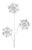 Jewel Snowflakes Spray (Set of 2) For Sale
