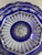 Mid 20th Century Czech Bohemian Cobalt Blue Cut to Clear Crystal Centerpiece Bowl For Sale - Image 15 of 18