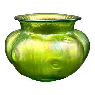 Circa 1899-1905 Loetz Art Nouveau Creta Rusticana Vase For Sale