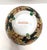 Black Vintage Famille Noire Hand Painted Enamel Satsuma Ware Bowl & Scalloped Edge Plate From China For Sale - Image 8 of 12