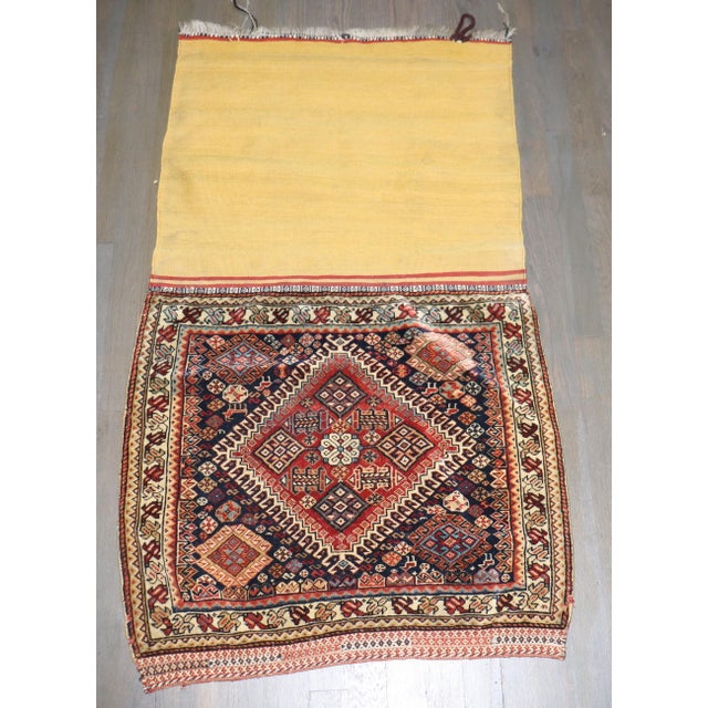 a late 19th Century Persian Ghasghia Bag Rug