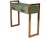Contemporary Green Murano Glass Console Table with Brass Handles and Legs from Justfurnituress SRL For Sale - Image 3 of 7